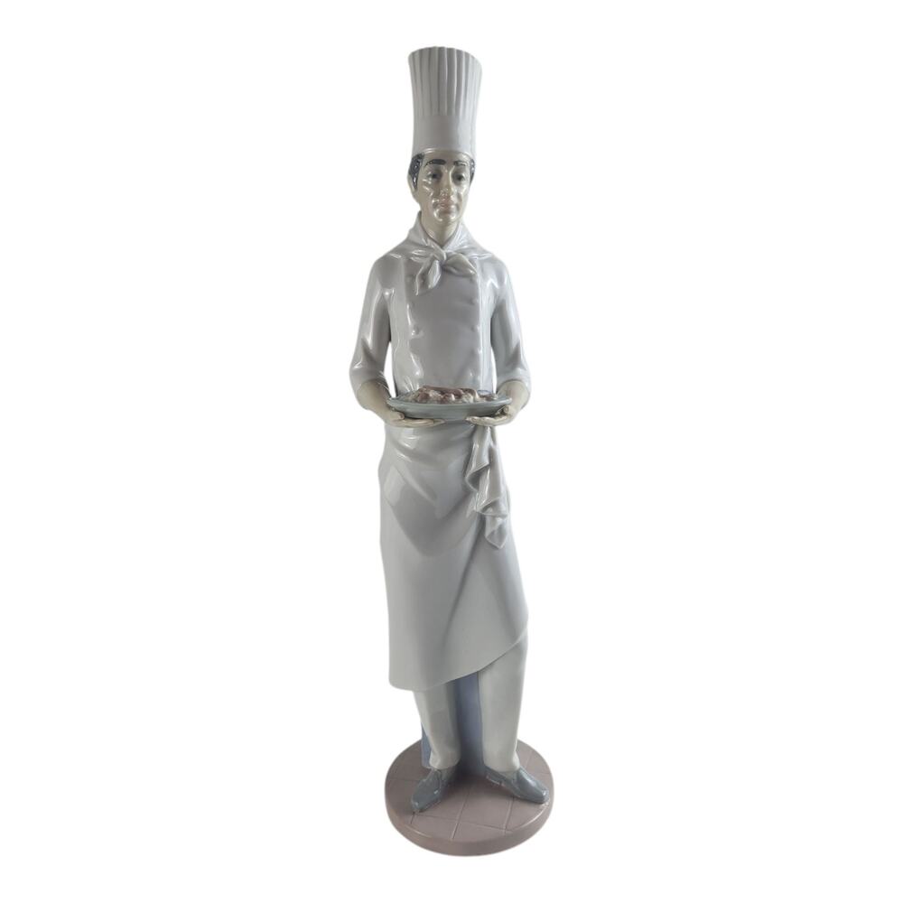 Lladro " The Master Chef" Porcelain Figurine #6625 Retired with Original Box